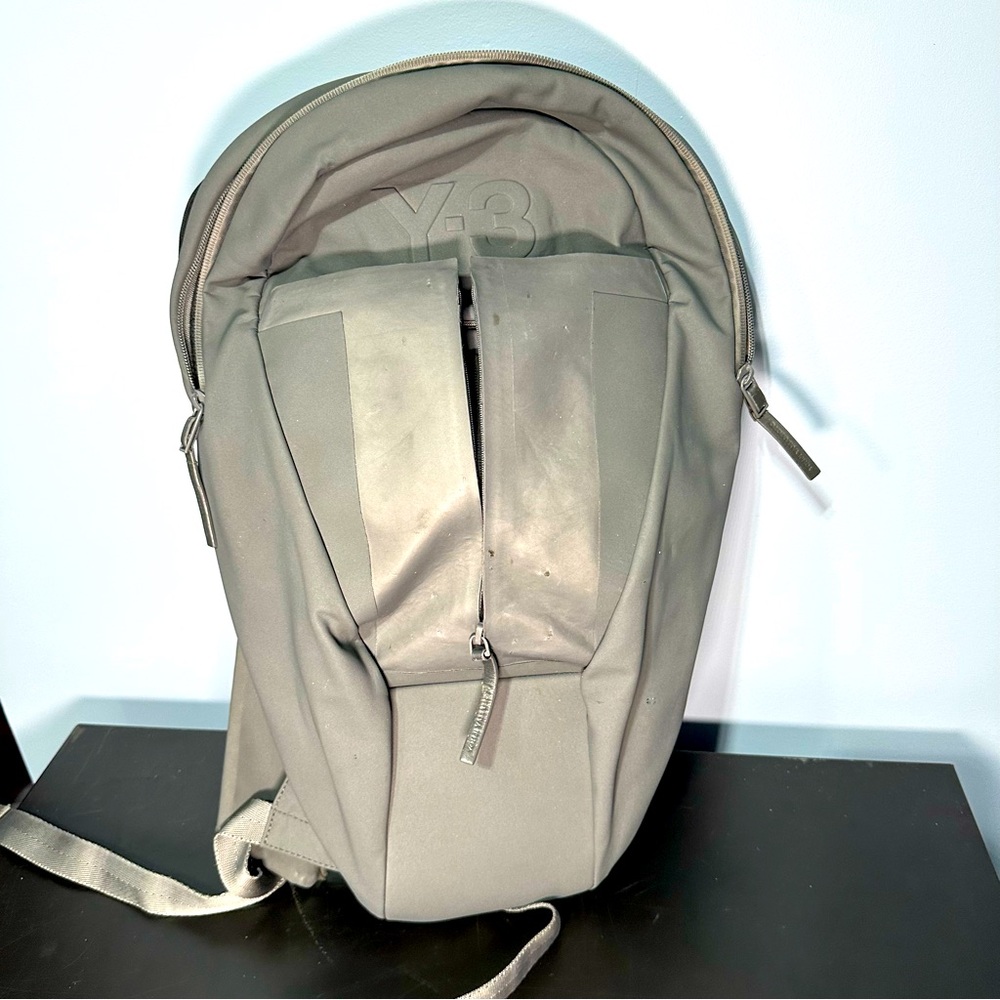 Y-3 Yohji Yamamoto futuristic pod shape backpack